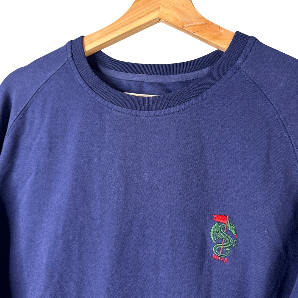 Holderness & Bourne The Ellis Pullover Blue Monterey Peninsula Country Club L